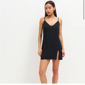 Reformation Marlowe Black Dress